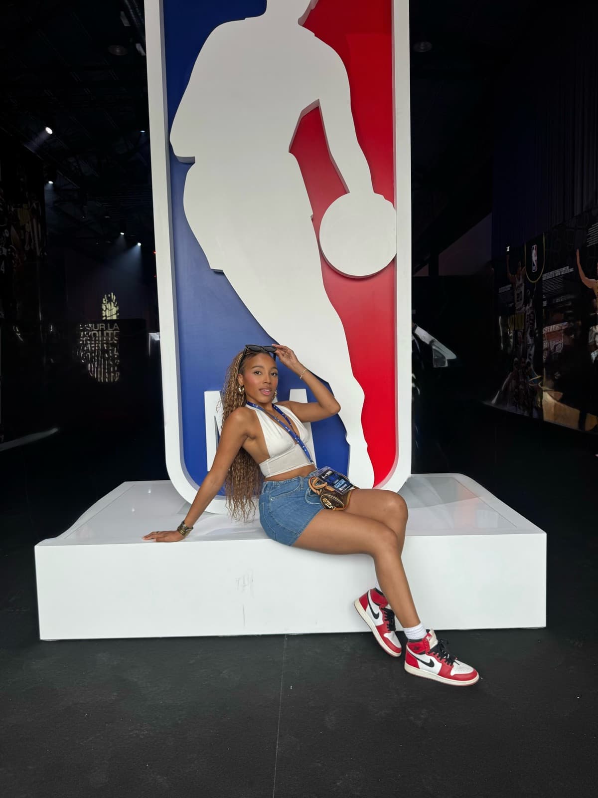 Darcia at the CeraVe NBA House event