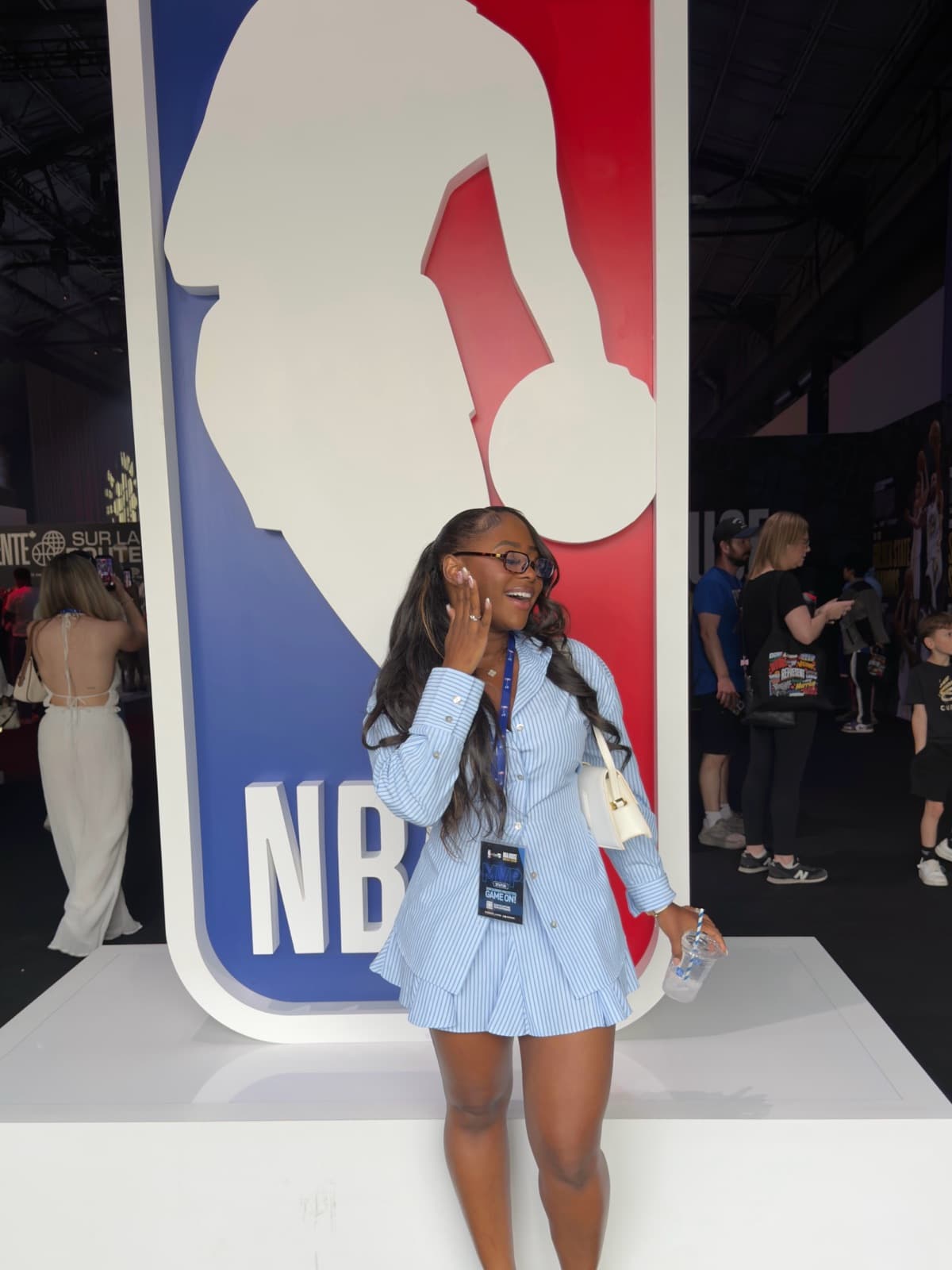 Rebecca at the CeraVe NBA House event